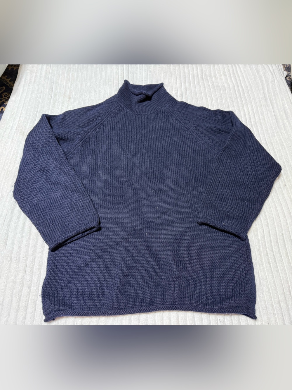 J. Crew Navy Blue Mock Neck Sweater men’s